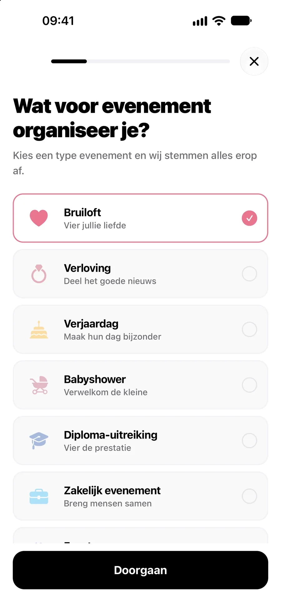 Een evenement aanmaken in de Vowly Event-app